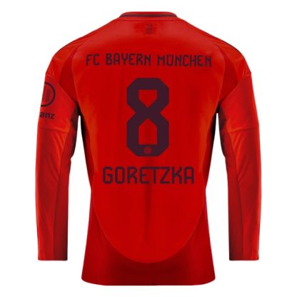 Köpa FC Bayern München Hemmatröja 2024/25 Leon Goretzka 8 Långärmad