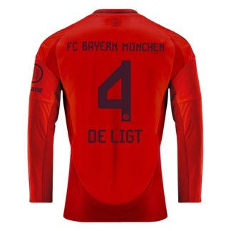 Köpa FC Bayern München Hemmatröja 2024/25 Matthijs de Ligt 4 Långärmad