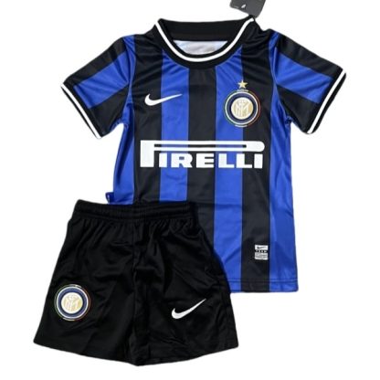 Köpa Inter Milan Hemmatröja Barn Retro 2009-2010 Kortärmad (+ Korta byxor)