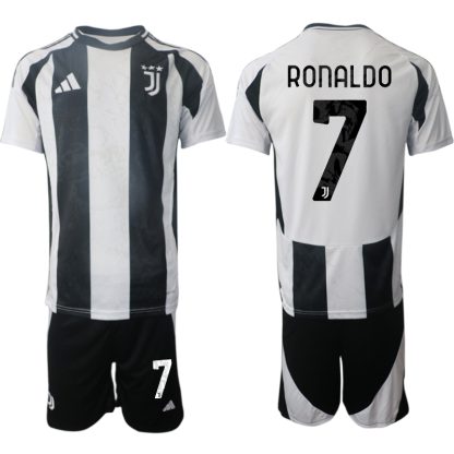 Köpa Juventus Hemmatröja 2024/25 Cristiano Ronaldo 7 Kortärmad (+ Korta byxor)