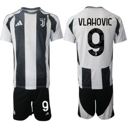 Köpa Juventus Hemmatröja 2024/25 Dusan Vlahovic 9 Kortärmad (+ Korta byxor)