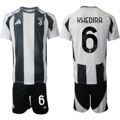 Köpa Juventus Hemmatröja 2024/25 Sami Khedira 6 Kortärmad (+ Korta byxor)