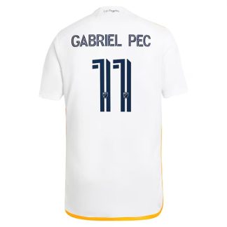 Köpa LA Galaxy Hemmatröja 2024/25 Gabriel Pec 11 Kortärmad