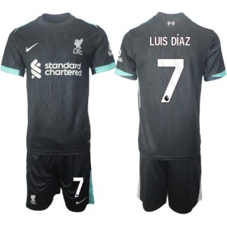 Köpa Liverpool Bortatröja 2024/25 Luis Díaz 7 Kortärmad (+ Korta byxor)