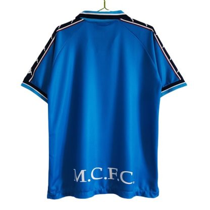 Köpa Manchester City Hemmatröja Retro 1997-1998 Kortärmad-1