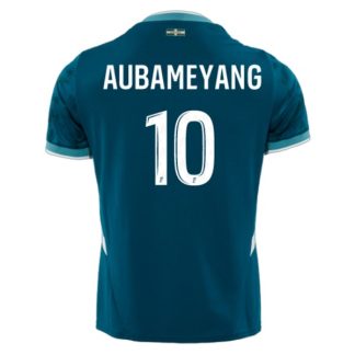 Billiga Olympique de Marseille Bortatröja 2024/25 Pierre-Emerick Aubameyang 10 Kortärmad