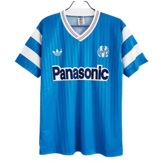 Billiga Olympique de Marseille Bortatröja Retro 1990-1991 Kortärmad