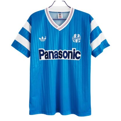 Billiga Olympique de Marseille Bortatröja Retro 1990-1991 Kortärmad