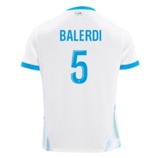 Billiga Olympique de Marseille Hemmatröja 2024/25 Leonardo Balerdi 5 Kortärmad