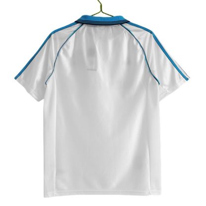 Billiga Olympique de Marseille Hemmatröja Retro 1998-1999 Kortärmad-1