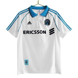 Billiga Olympique de Marseille Hemmatröja Retro 1998-1999 Kortärmad