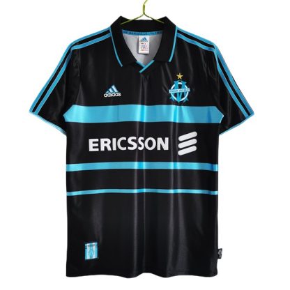 Billiga Olympique de Marseille Tredjetröja Retro 1999-2000 Kortärmad