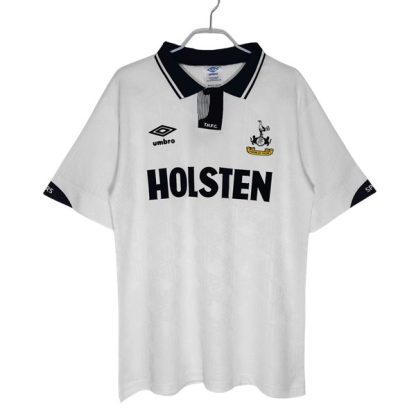 Billiga Tottenham Hotspur Hemmatröja Retro 1991-1993 Kortärmad