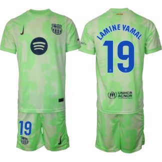 Köpa FC Barcelona Tredjetröja 2024/25 Lamine Yamal 19 Kortärmad (+ Korta byxor)