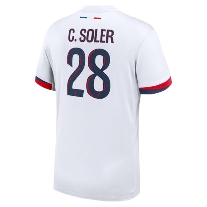 Köpa Paris Saint-Germain Bortatröja 2024/25 Carlos Soler 28 Kortärmad