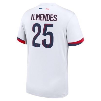 Köpa Paris Saint-Germain Bortatröja 2024/25 Nuno Mendes 25 Kortärmad