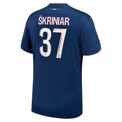 Köpa Paris Saint-Germain Hemmatröja 2024/25 Milan Škriniar 37 Kortärmad