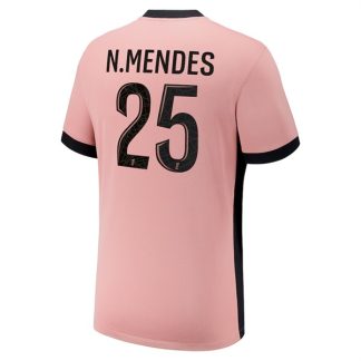 Köpa Paris Saint-Germain Tredjetröja 2024/25 Nuno Mendes 25 Kortärmad