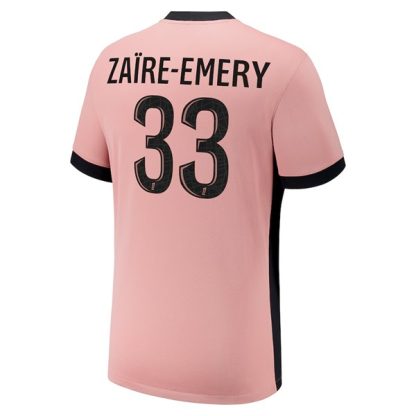 Köpa Paris Saint-Germain Tredjetröja 2024/25 Warren Zaire-Emery 33 Kortärmad