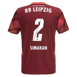 Köpa RB Leipzig Bortatröja 2024/25 Mohamed Simakan 2 Kortärmad