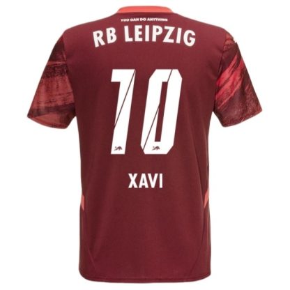 Köpa RB Leipzig Bortatröja 2024/25 Xavi Simons 10 Kortärmad