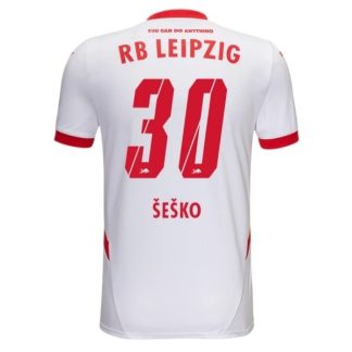 Köpa RB Leipzig Hemmatröja 2024/25 Benjamin Šeško 30 Kortärmad