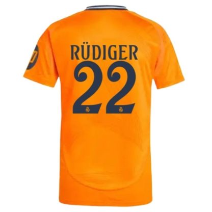 Köpa Real Madrid Bortatröja 2024/25 Antonio Rudiger 22 Kortärmad