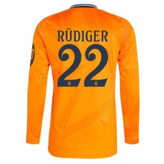 Köpa Real Madrid Bortatröja 2024/25 Antonio Rudiger 22 Långärmad