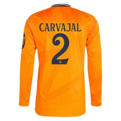 Köpa Real Madrid Bortatröja 2024/25 Daniel Carvajal 2 Långärmad