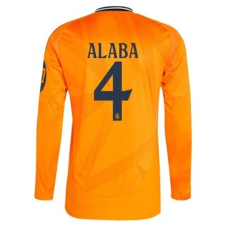 Köpa Real Madrid Bortatröja 2024/25 David Alaba 4 Långärmad