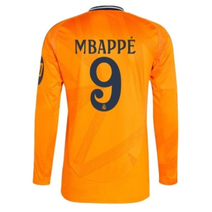 Köpa Real Madrid Bortatröja 2024/25 Kylian Mbappé 9 Långärmad