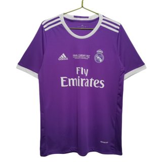 Köpa Real Madrid Bortatröja Retro 2016-2017 Kortärmad