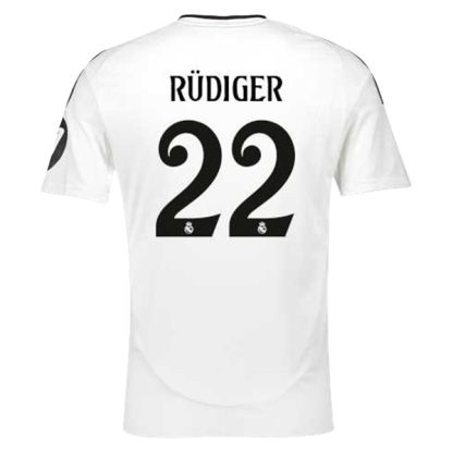 Köpa Real Madrid Hemmatröja 2024/25 Antonio Rudiger 22 Kortärmad