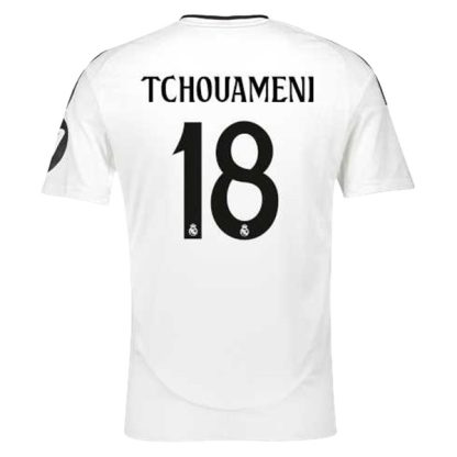 Köpa Real Madrid Hemmatröja 2024/25 Aurelien Tchouameni 18 Kortärmad