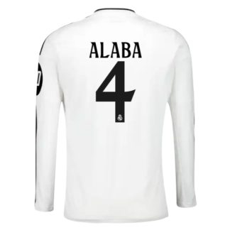 Köpa Real Madrid Hemmatröja 2024/25 David Alaba 4 Långärmad