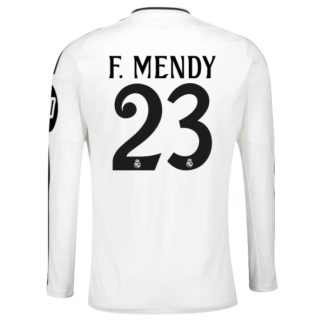 Köpa Real Madrid Hemmatröja 2024/25 Ferland Mendy 23 Långärmad