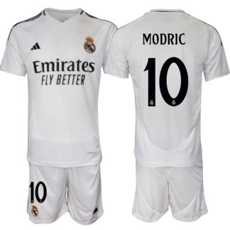 Köpa Real Madrid Hemmatröja 2024/25 Luka Modric 10 Kortärmad (+ Korta byxor)