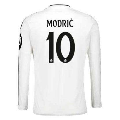 Köpa Real Madrid Hemmatröja 2024/25 Luka Modric 10 Långärmad