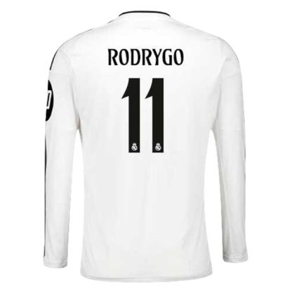 Köpa Real Madrid Hemmatröja 2024/25 Rodrygo 11 Långärmad