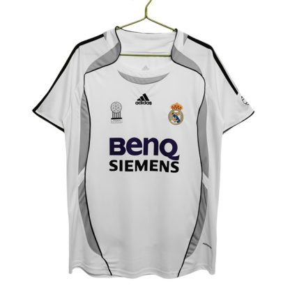 Köpa Real Madrid Hemmatröja Retro 2006-2007 Kortärmad