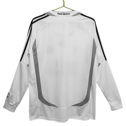 Köpa Real Madrid Hemmatröja Retro 2006-2007 Långärmad-1