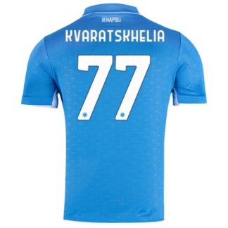 Köpa SSC Napoli Hemmatröja 2024/25 Khvicha Kvaratskhelia 77 Kortärmad