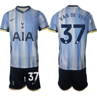 Köpa Tottenham Hotspur Bortatröja 2024/25 Micky van de Ven 37 Kortärmad (+ Korta byxor)