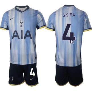 Köpa Tottenham Hotspur Bortatröja 2024/25 Oliver Skipp 4 Kortärmad (+ Korta byxor)