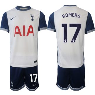 Köpa Tottenham Hotspur Hemmatröja 2024/25 Cristian Romero 17 Kortärmad (+ Korta byxor)