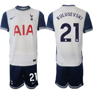 Köpa Tottenham Hotspur Hemmatröja 2024/25 Dejan Kulusevski 21 Kortärmad (+ Korta byxor)