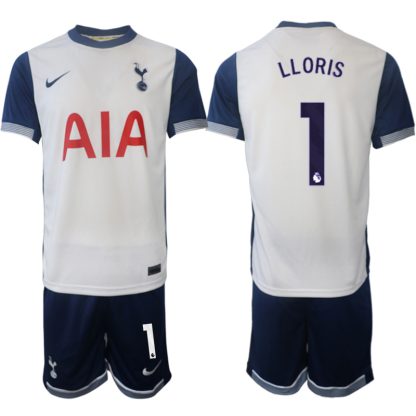 Köpa Tottenham Hotspur Hemmatröja 2024/25 Hugo Lloris 1 Kortärmad (+ Korta byxor)