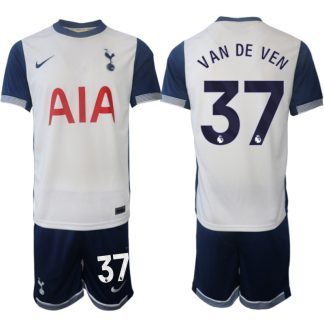 Köpa Tottenham Hotspur Hemmatröja 2024/25 Micky van de Ven 37 Kortärmad (+ Korta byxor)