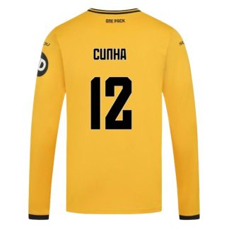 Köpa Wolves FC Hemmatröja 2024/25 Matheus Cunha 12 Långärmad