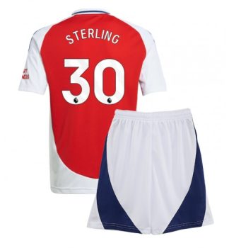 Köpa Billiga Barn Arsenal Hemmatröja 2024/25 Raheem Sterling 30 Kortärmad (+ Korta byxor)